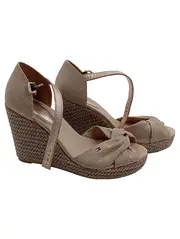 Vorschaubild 1 von Damen Wedges Sandalen Gr. 40 Beige Feminin