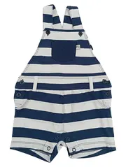 Vorschaubild 1 von Baby Jungen Overall Gr. 68 Blau Gestreift Maritim Baumwolle