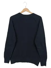 Vorschaubild 2 von Herren Pullover Schwarz Gr. M Casual Baumwolle V-Ausschnitt