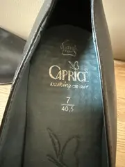 Vorschaubild 5 von Damen Pumps Schwarz Leder Gr. 40,5 Walking on Air Klassisch