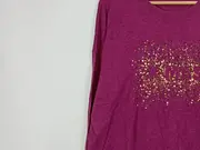 Vorschaubild 3 von edc Damen Pullover Lila Pailletten Schriftzug Langarm Gr. XXL