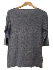 Vorschaubild 3 von Damen Shirt 3/4-Arm Grau Gr. 38 M Print Don't Worry