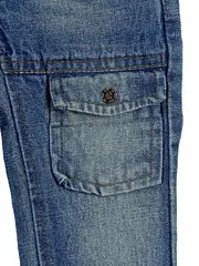 Vorschaubild 3 von Cargo Jeans Hose Kinder Gr. 86 Blau Gummibund