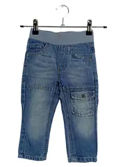 Vorschaubild 1 von Cargo Jeans Hose Kinder Gr. 86 Blau Gummibund