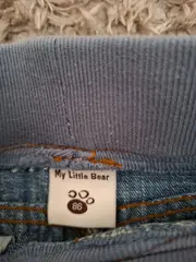 Vorschaubild 4 von Cargo Jeans Hose Kinder Gr. 86 Blau Gummibund