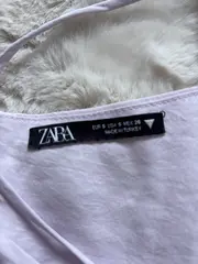 Vorschaubild 4 von Damen Bustier Top Lila Schnürung Rückenfrei Gr. S Baumwolle