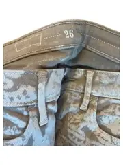 Vorschaubild 3 von Levis Damen Jeans Slim Fit W26/34/XS Beige Ethno Muster Casual Vintage