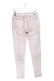 Vorschaubild 2 von Levis Damen Jeans Slim Fit W26/34/XS Beige Ethno Muster Casual Vintage