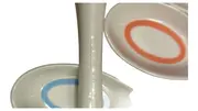 Vorschaubild 2 von Esslöffel Set 4tlg Melamin Grafisch Weiß Bunte Applikationen 15cm