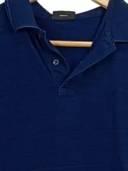 Vorschaubild 3 von Herren Poloshirt Gr. S Blau Kurzarm 100% Baumwolle Casual