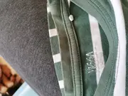 Vorschaubild 3 von Kinder T-Shirt Gr. 140 Gestreift Grün Weiß Casual Baumwolle