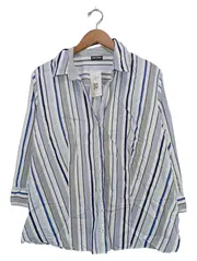 Vorschaubild 1 von Damen Hemdbluse gestreift Baumwolle Gr. 40/L Casual