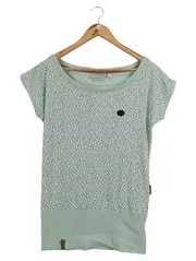 Vorschaubild 1 von Damen Shirt Kurzarm Gr. 40/L Grün Sterne Casual