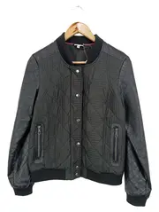 Vorschaubild 1 von Stop+Go Bomberjacke Mädchen Gr. 176 Schwarz Gesteppt Kunstleder