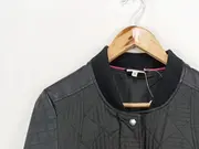 Vorschaubild 4 von Stop+Go Bomberjacke Mädchen Gr. 176 Schwarz Gesteppt Kunstleder