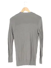 Vorschaubild 2 von Damen Strickjacke Cardigan Grau Gr. 36/S Casual Modern