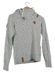 Vorschaubild 1 von Damen Hoodie Sternenmuster Grau Gr. 36/S Casual Baumwolle