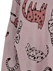Vorschaubild 4 von Kinder Pullover Gr. 122 Pink mit Tiger-Print Animal-Muster