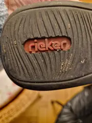 Vorschaubild 2 von Damen Clogs Pantoletten Gr. 39 Blau Leder Klettverschluss Komfort