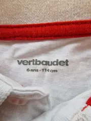 Vorschaubild 4 von Kinder Poloshirt Gr. 116 Weiß Kurzarm Klassisch Baumwolle