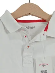 Vorschaubild 2 von Kinder Poloshirt Gr. 116 Weiß Kurzarm Klassisch Baumwolle