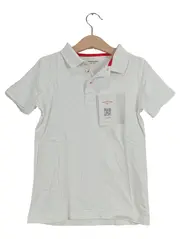 Vorschaubild 1 von Kinder Poloshirt Gr. 116 Weiß Kurzarm Klassisch Baumwolle