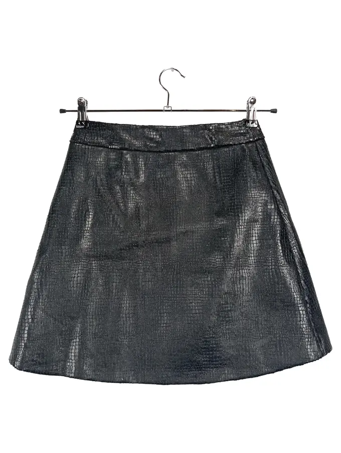 GUTS GUSTO Damen Minirock Schwarz 36/S Modisch Tierdruck