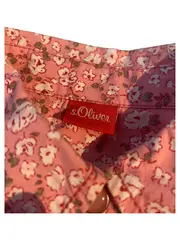 Vorschaubild 3 von Kinder Bluse Rosa Blumenmuster Gr. 104 Casual Baumwolle