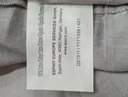 Vorschaubild 4 von Bluse Damen Gr. 36/S Grau Baumwolle Klassisch Elegant Kurzarm