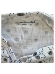 Vorschaubild 4 von Baby Body Langarm Wickelbody Baumwolle Tiermotiv Weiß Gr. 74