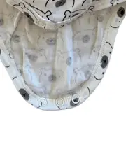 Vorschaubild 3 von Baby Body Langarm Wickelbody Baumwolle Tiermotiv Weiß Gr. 74