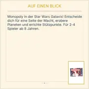 Vorschaubild 3 von Monopoly Star Wars Brettspiel Gesellschaftsspiel ab 8 Jahre Disney