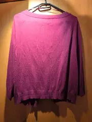 Vorschaubild 2 von TAIFUN Strickjacke Damen Gr. 44 Pink Baumwolle Wolle Kaschmir Bolero