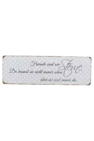 DEKO Blechschild
