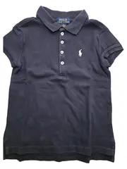 Vorschaubild 6 von Kinder Poloshirt Gr. 122 Blau Baumwolle Preppy Kurzarm