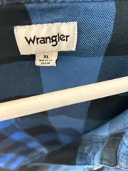 Vorschaubild 6 von Herren Freizeithemd Karo Langarm Baumwolle Blau Schwarz XL