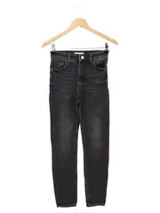 Vorschaubild 1 von Damen Jeans Slim Fit Grau Gr. 34 W26 Baumwolle Casual