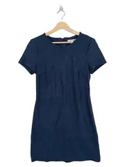 Vorschaubild 1 von Damen Etuikleid Gr. 36/S Blau Elegant Kurzarm Business