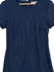 Vorschaubild 3 von Damen Etuikleid Gr. 36/S Blau Elegant Kurzarm Business