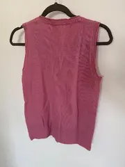 Vorschaubild 2 von Damen Pullunder Strickweste Rosa Gr. 36/S Sportlich