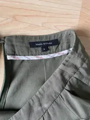 Vorschaubild 3 von Damen A-Linienrock Gr. 36 Oliv Casual Viskose Midirock