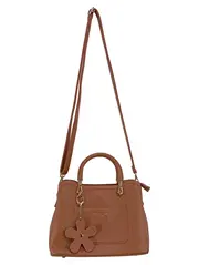 Vorschaubild 1 von FLORA Damen Henkeltasche Umhängetasche Braun Elegant Klassisch Polyester