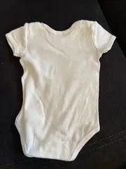 Vorschaubild 2 von Baby Body Kurzarm Gr. 62 Weiß Baumwolle
