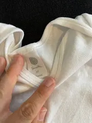 Vorschaubild 5 von Baby Body Kurzarm Gr. 62 Weiß Baumwolle