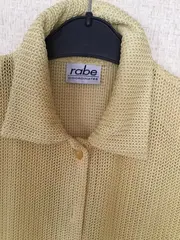 Vorschaubild 4 von Damen Strickjacke Gelb Größe 40 Kurzarm Casual