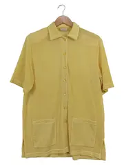 Vorschaubild 1 von Damen Strickjacke Gelb Größe 40 Kurzarm Casual