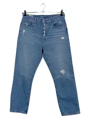 Vorschaubild 1 von 501 Destroyed Jeans Damen W29/L26 Blau Vintage Baumwolle