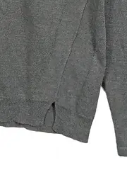 Vorschaubild 3 von Damen Pullover Grau XS Langarm Basic Rippstrick Freizeit