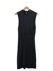 Vorschaubild 1 von Damen Kleid Gr. S Grau Meliert Schleife Elegant Jersey