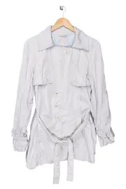 Vorschaubild 1 von Leichte Jacke Damen Grau Elegant Gr. 38 M Frühjahr Sommer Trenchcoat